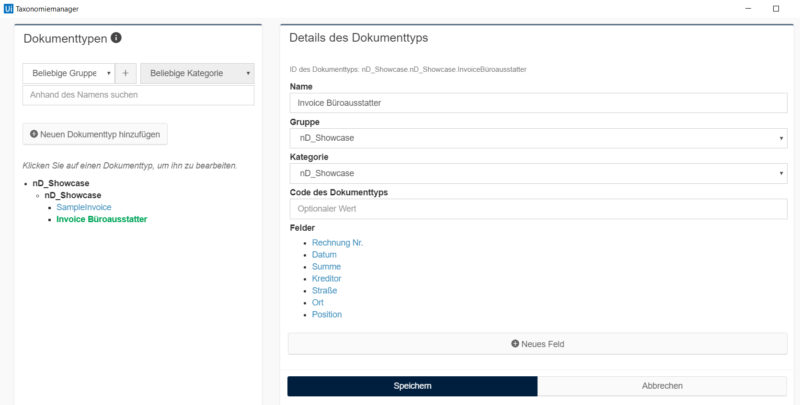 Taxonomy Manager Document Understanding